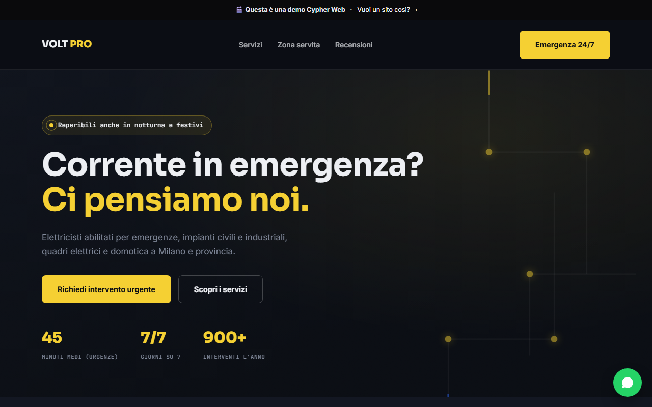Anteprima homepage Volt Pro